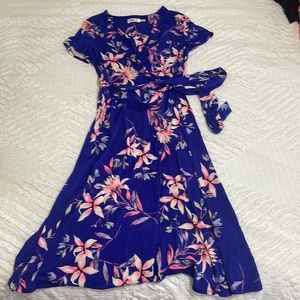Floral wrap dress